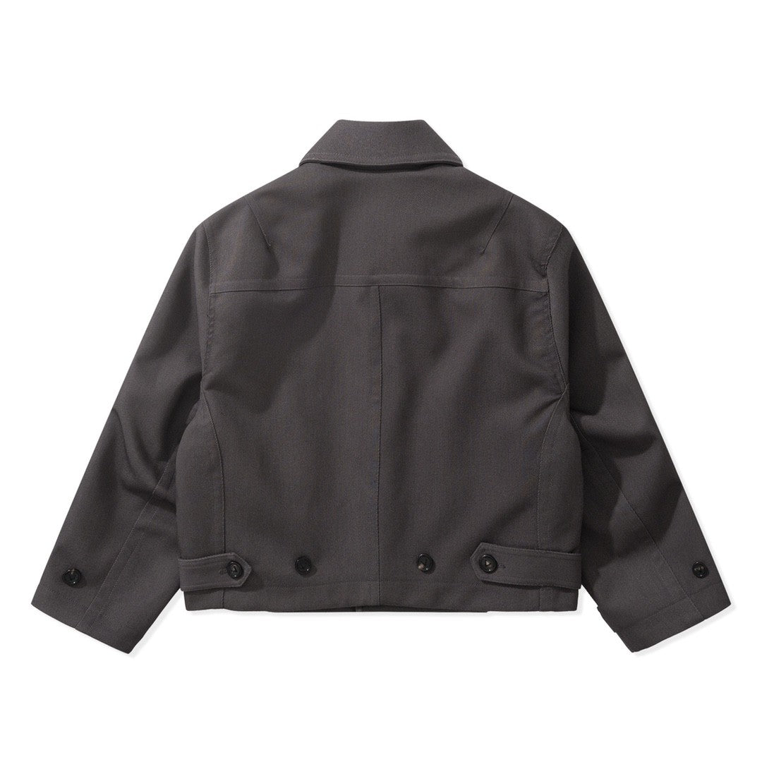 Bottega Veneta Men's Autumn/winter Wool Twill Jacket Fashionable Casual Single-breasted Lapel Short Jacket With Belt Ngvp #2616