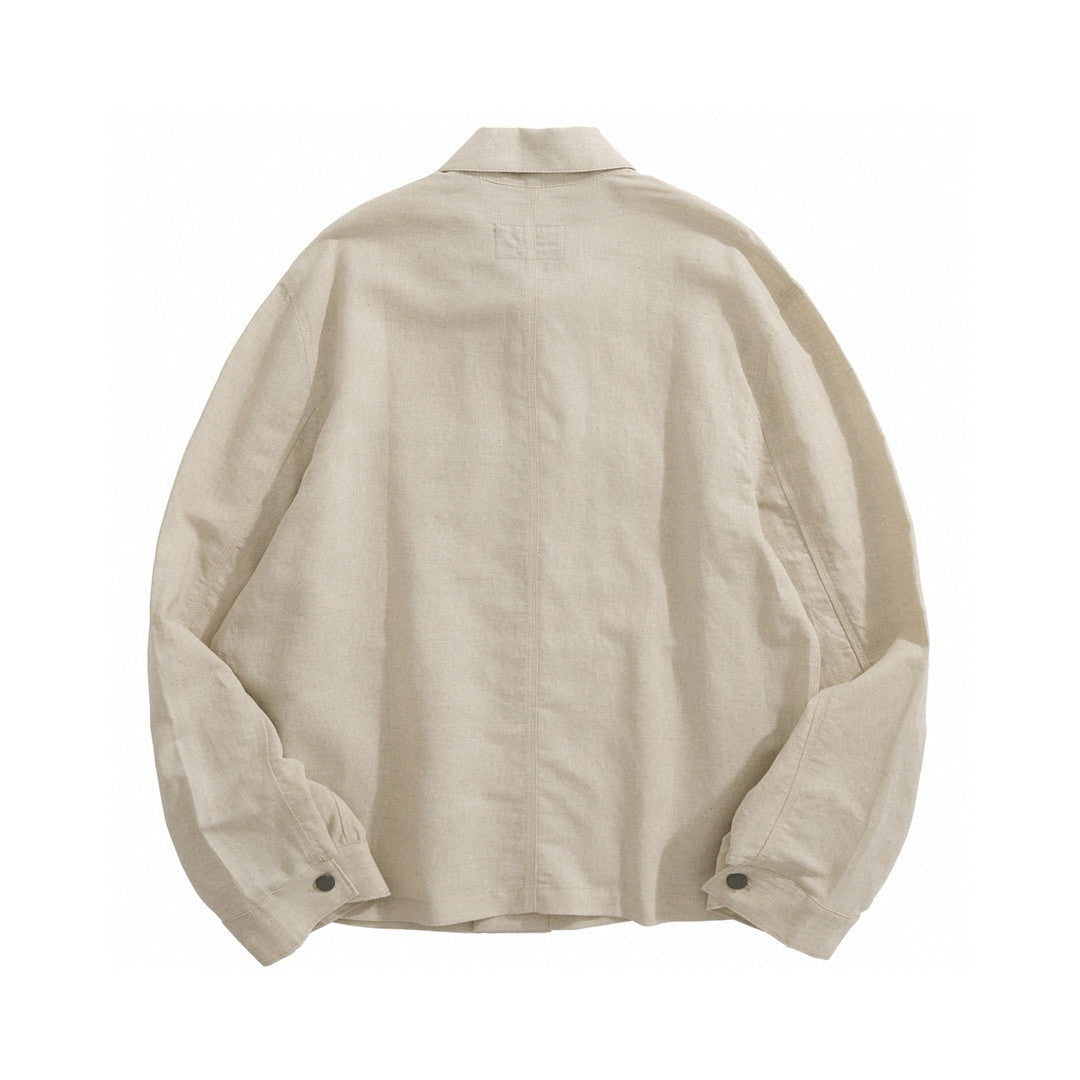 Prada Men's Autumn and Winter Triangle Logo Lapel Single Breasted Long Sleeve Jacket #99349