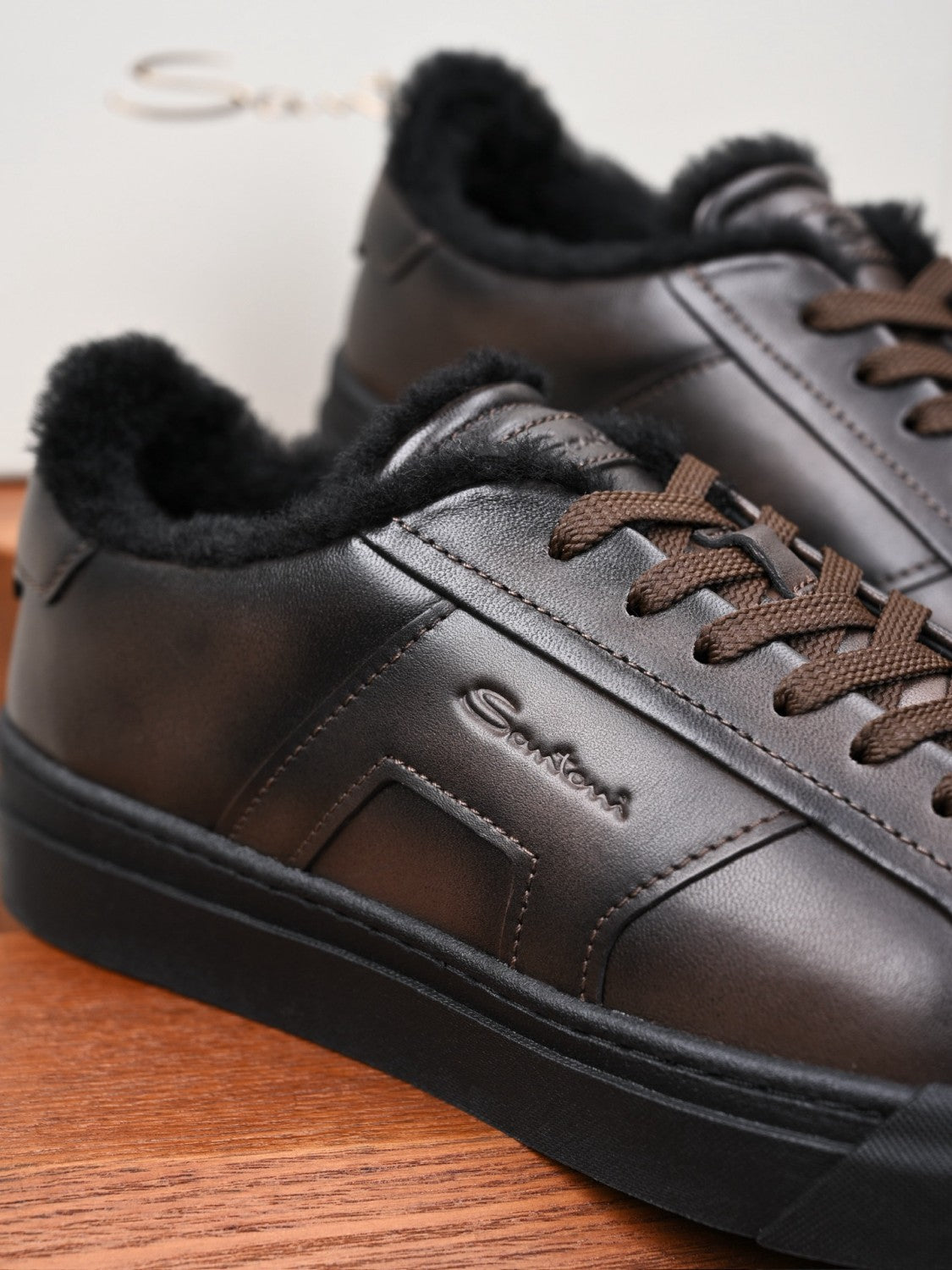 Santoin SS25 Men's Casual Sneakers Retro Velvet Moral Training Shoes #332681