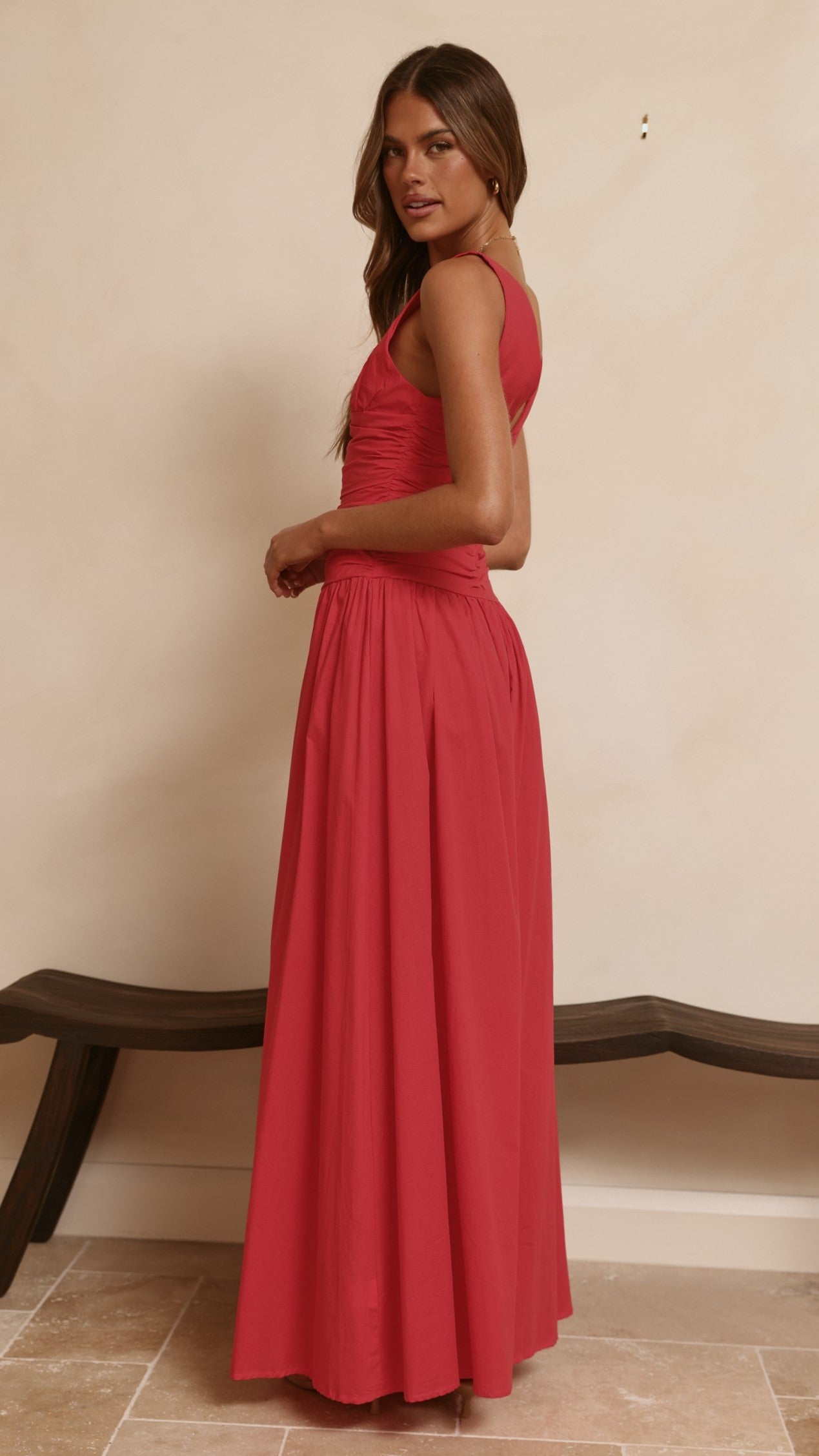 Sanya Maxi Dress - Red