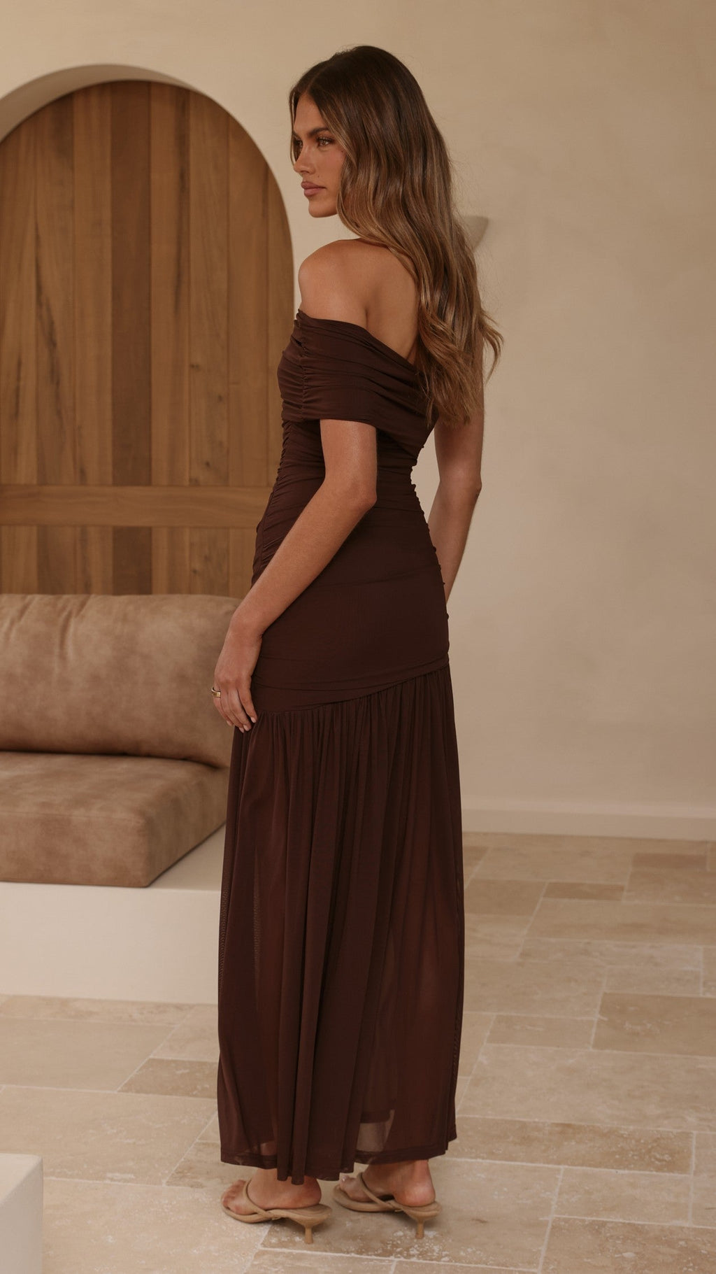 Dalia Maxi Dress - Chocolate
