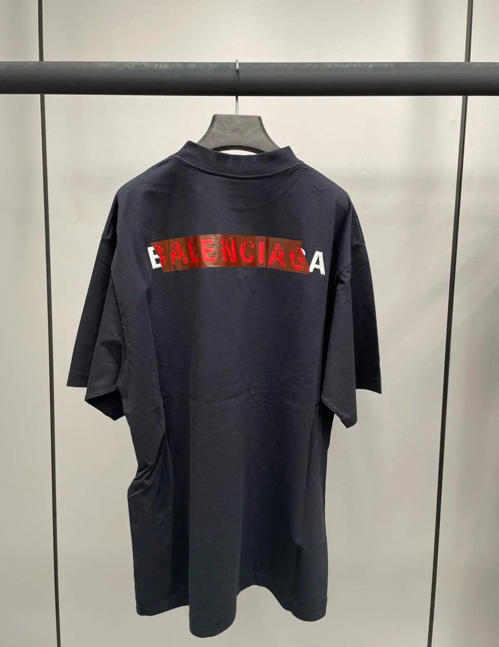 Balenciaga Men's Summer Solid Color Regular Fit Cotton Round Neck Short Sleeve T-Shirt #76633