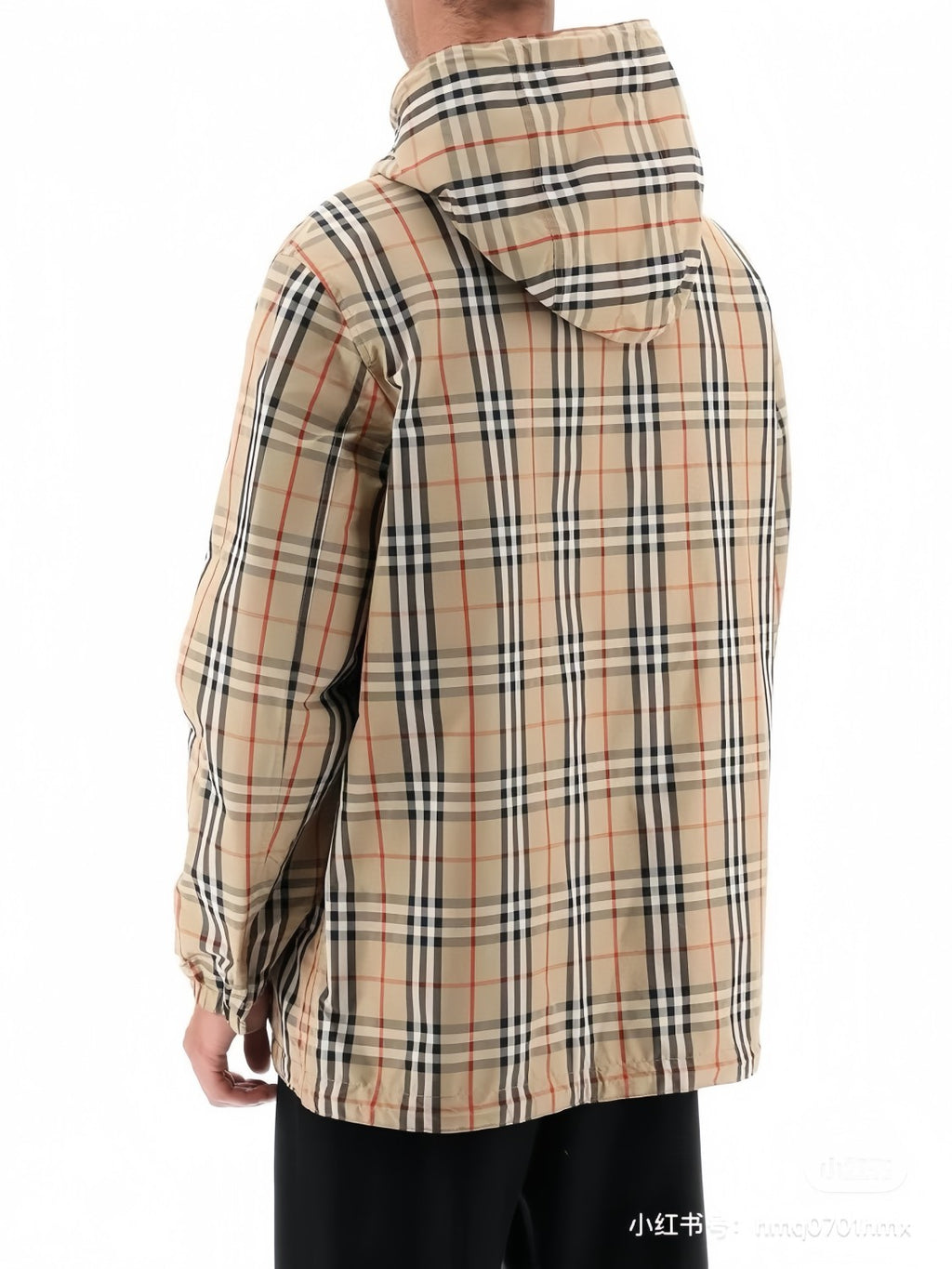 Burberry Men's Autumn and Winter Check Printed Hooded Single Breasted Reversible Jacket #99139