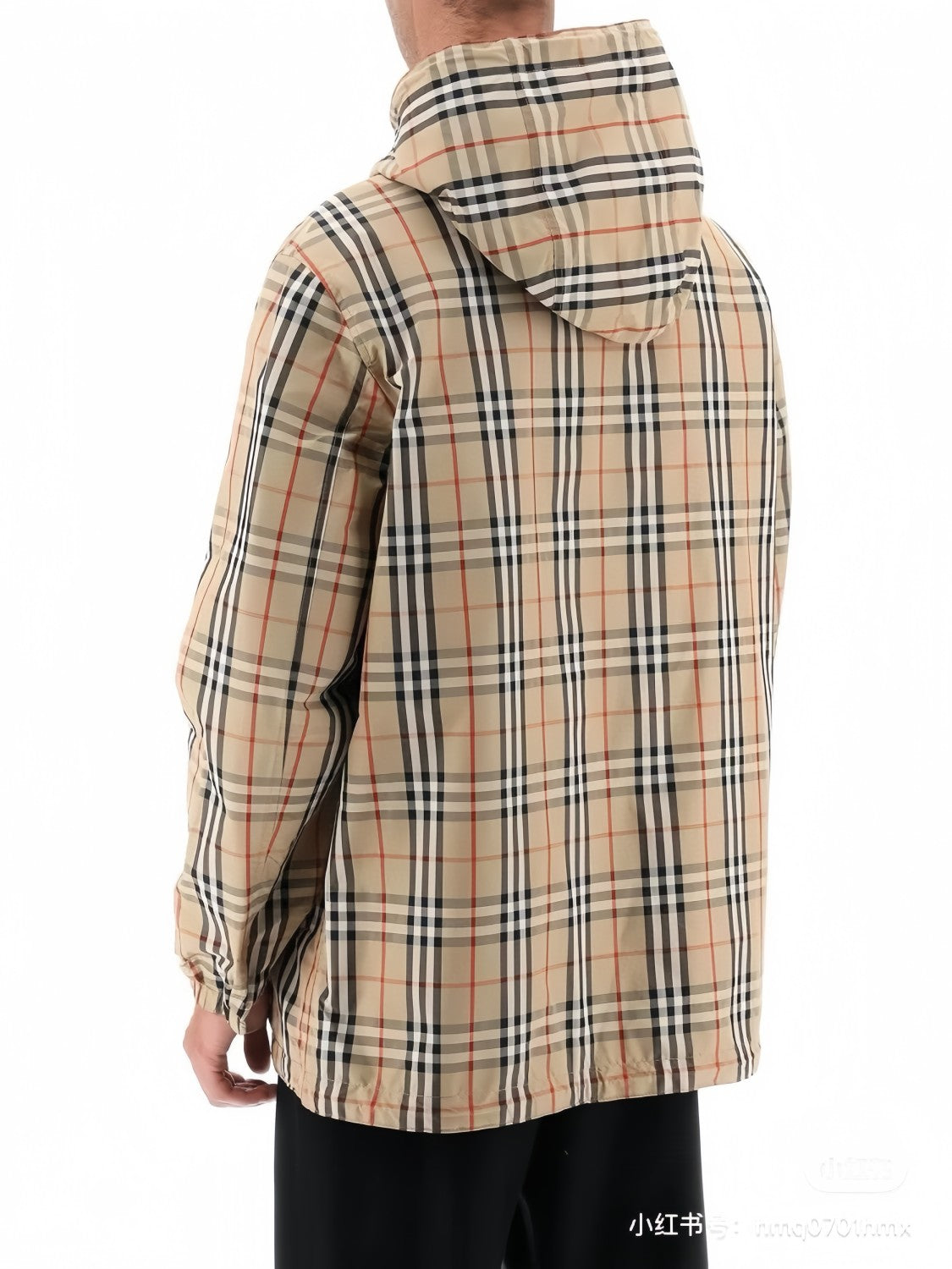 Burberry Men's Autumn and Winter Check Printed Hooded Single Breasted Reversible Jacket #99139