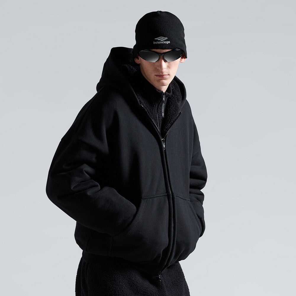 Balenciaga 3b Sports Icon Outerwear Zip-up Hoodie #335568