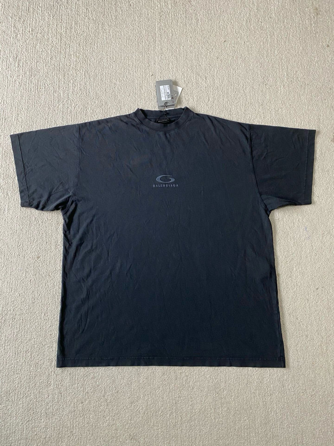 Balenciaga ﻿﻿LOOP SPORTS ICON Men's Summer Fashion Casual Crew Neck Pullover Solid Color Embroidered Crew Neck Short Sleeve T-Shirt #78872