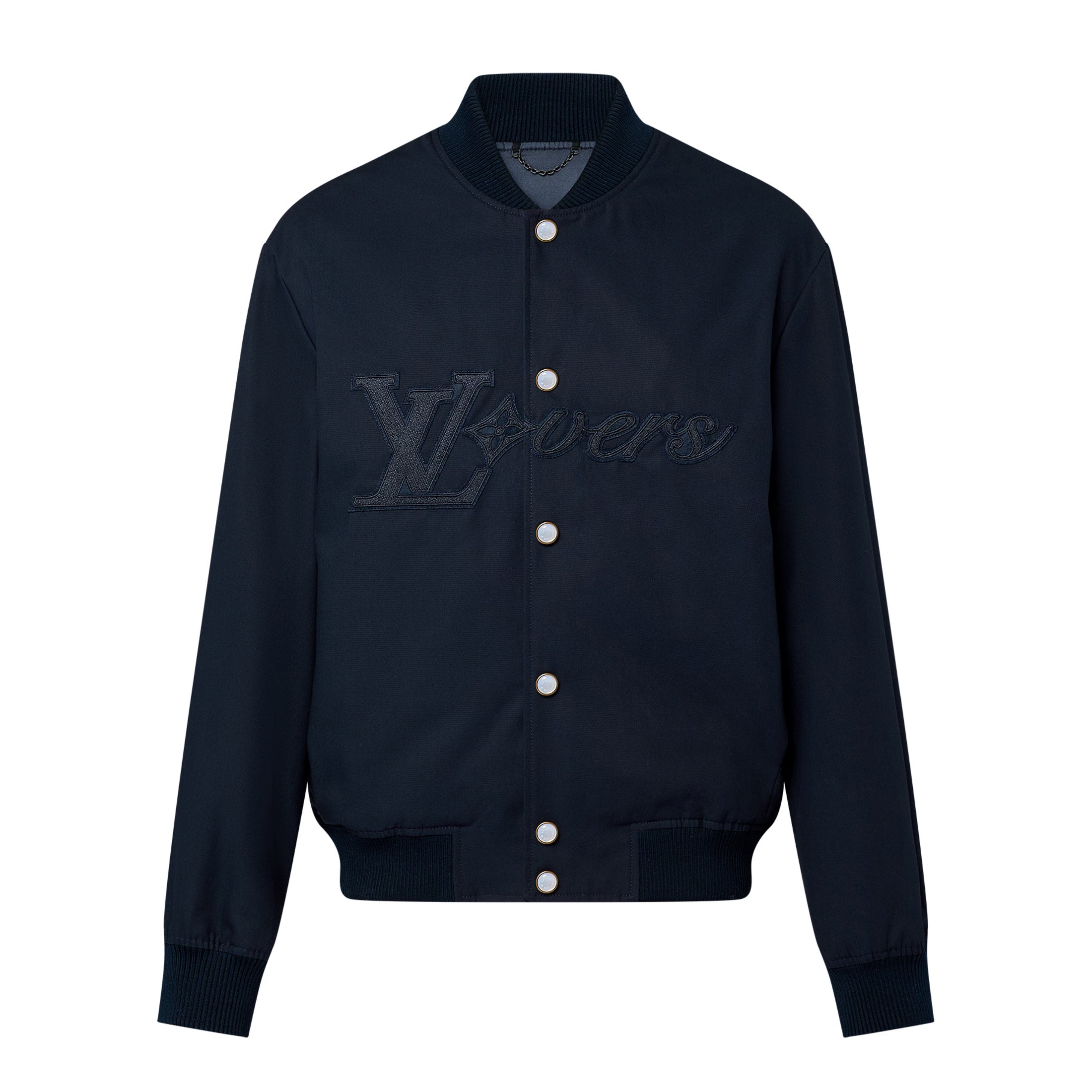 Louis Vuitton Men's Spring And Autumn Solid Color Logo Jacquard Single Breasted Casual Long Sleeved Jacket #73228