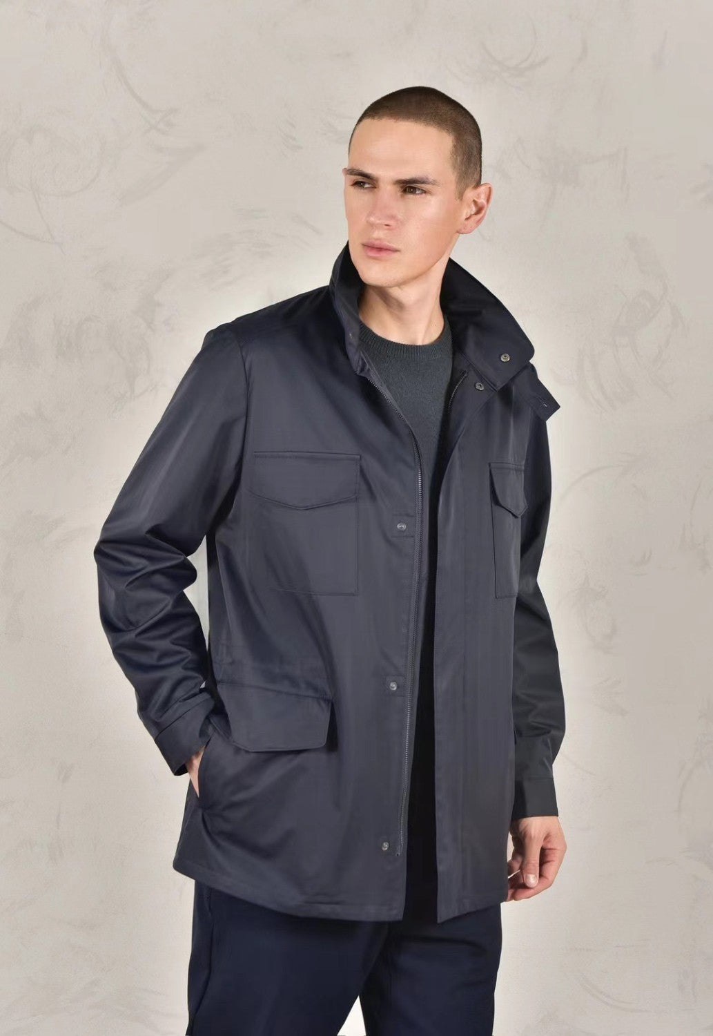 Loro Piana Standing Collar Long Sleeved Jacket #21867