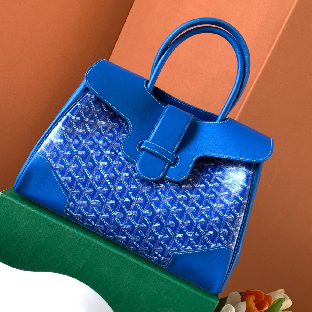 GOYARD Men's And Women's Fashion Classic Color Blocked Print Leather Tote Handbag Bag Bags SAIGOCMMLTY-01CL03P #78819
