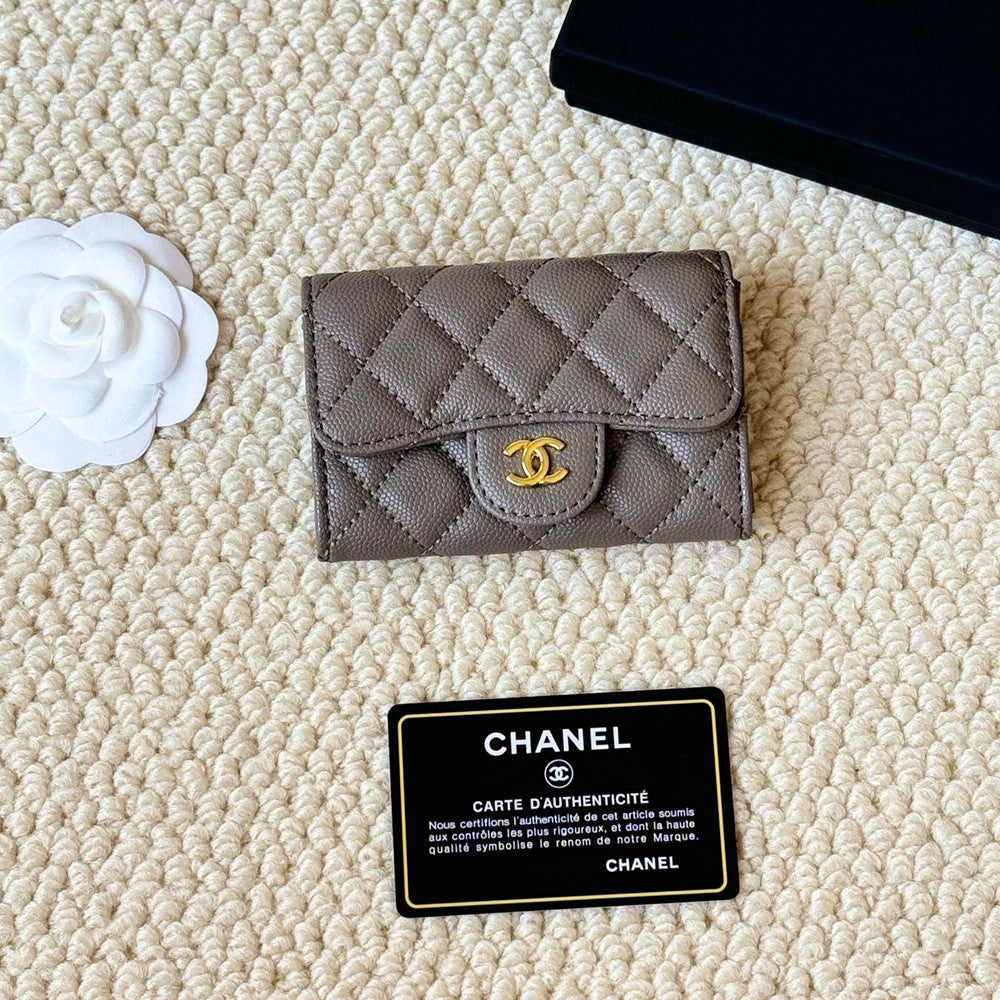 Chanel Classic Card Holder New Black Cf Caviar Calfskin Flap Card Holder With Gold Buckle Ap0214  Bag Bags #196876