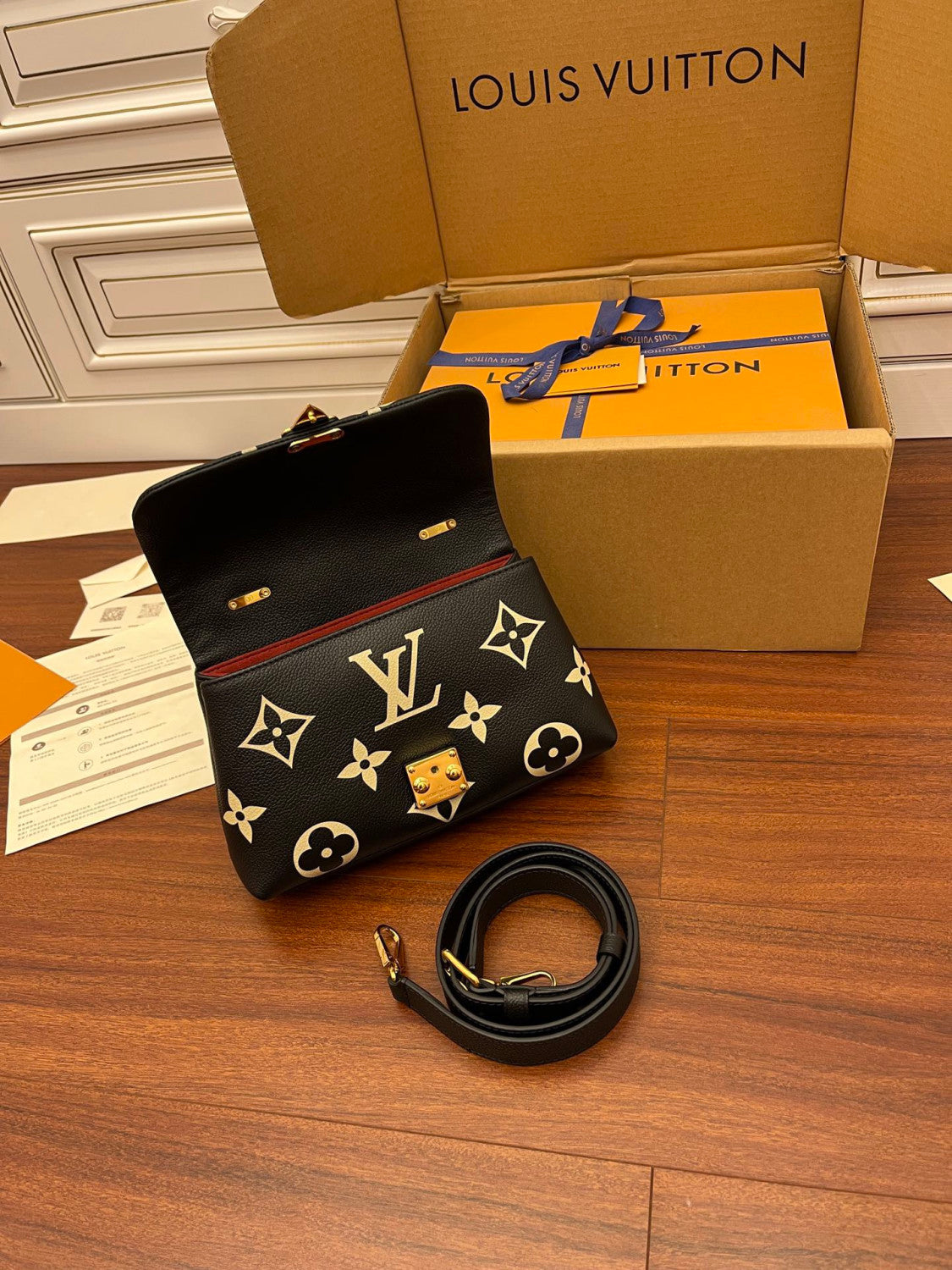 Louis Vuitton Madeleine BB Bicolor Monogram Empreinte Leather Handbags #337105