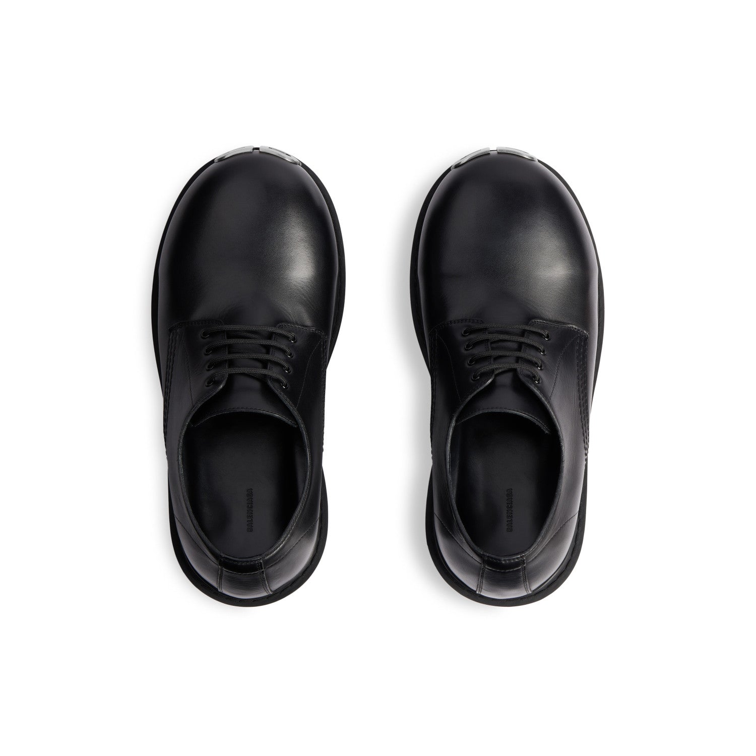 Balenciaga STOMPER Men's Spring/Fall Fashion Classic Round Toe Lace Up Chunky Heel Brogues Derby Shoes #79321