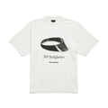 Balenciaga Men's And Women's Summer Graphic Print White Round Neck Cotton Short Sleeve T-shirt #75741