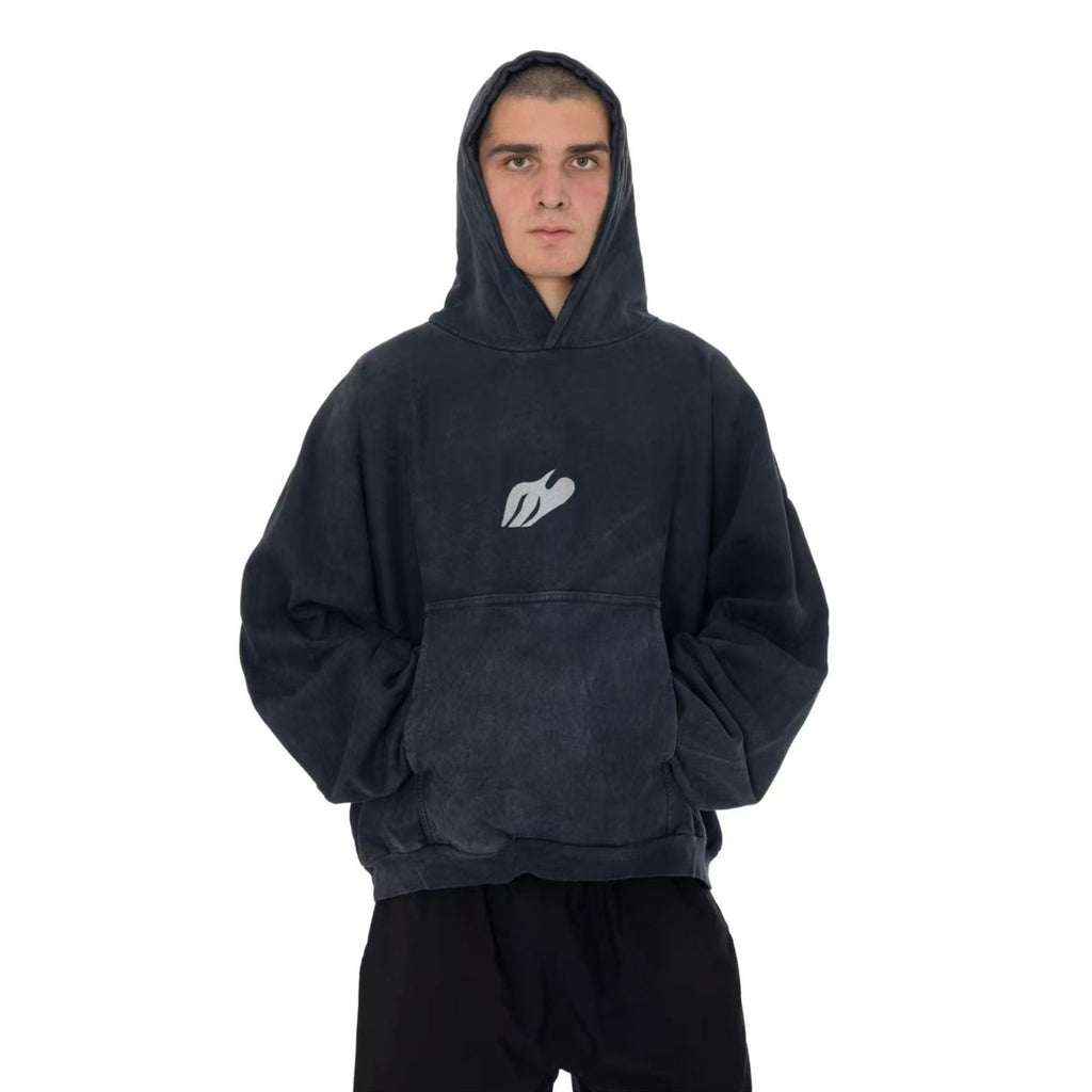 Yeezy Kanye Reflective Hooded Sweatshirt Loose High Street American Tide Hip Hop Hoodie Men's Spring and Autumn Fashion Pullover Sweatshirt Ngvp #1882