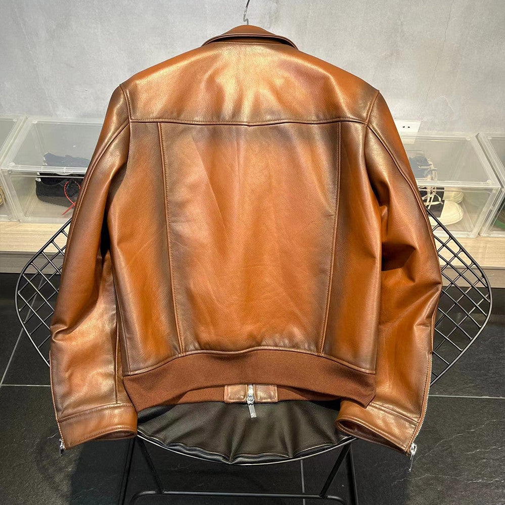 Berluti Long Sleeve Leather Jacket Ngvp #6375