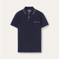 Loro Piana Men's Summer Chest But Pocket Design Solid Color Cotton Short Sleeve Fitted Regatta Polo Shirt Ngvp #8517