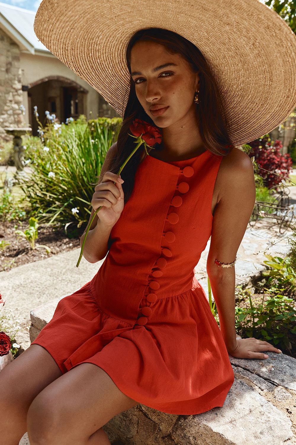 Alfresco Dress - Red