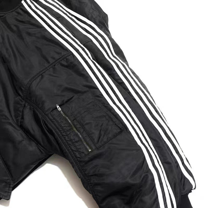 Balenciaga X Adidas Men's Striped Zip Long Sleeve Autumn and Winter Normal Fit Jacket #96849