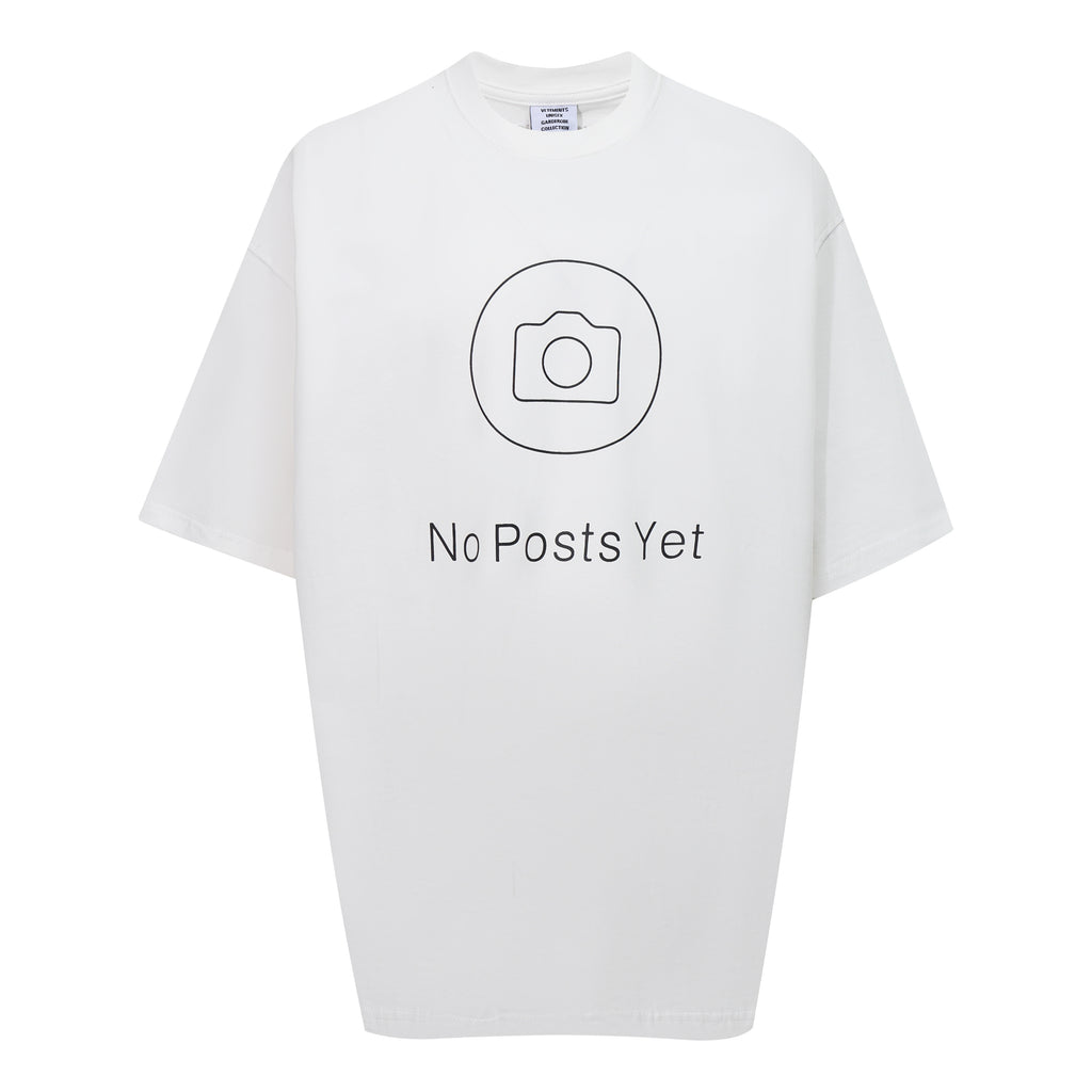 Vetements Spring And Summer Men'S Black And White Printed T-Shirt Fashion High Street Trend Round Neck Short Sleeve Loose Casual T-Shirt Ngvp #1581
