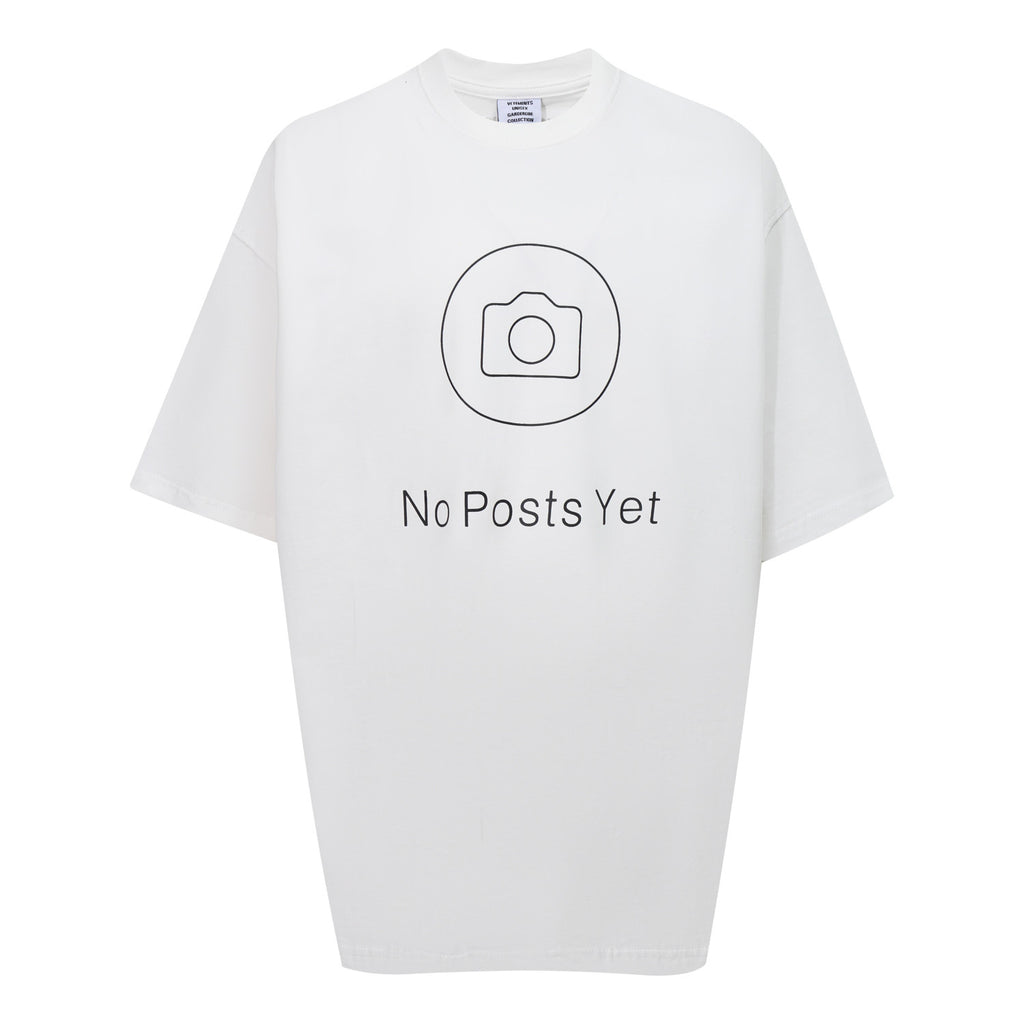 Vetements Spring And Summer Men'S Black And White Printed T-Shirt Fashion High Street Trend Round Neck Short Sleeve Loose Casual T-Shirt Ngvp #1581