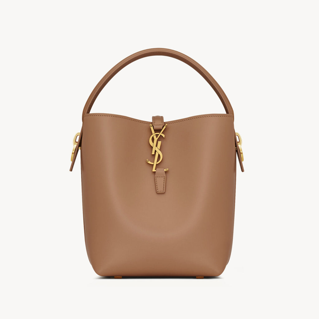 Saint Laurent Women's LE 37 Logo Hook Buckle mini Small Glossy Solid Color Bucket Bag Suede Leather Handbags Casual Bags 7490362R20W9207 #81334