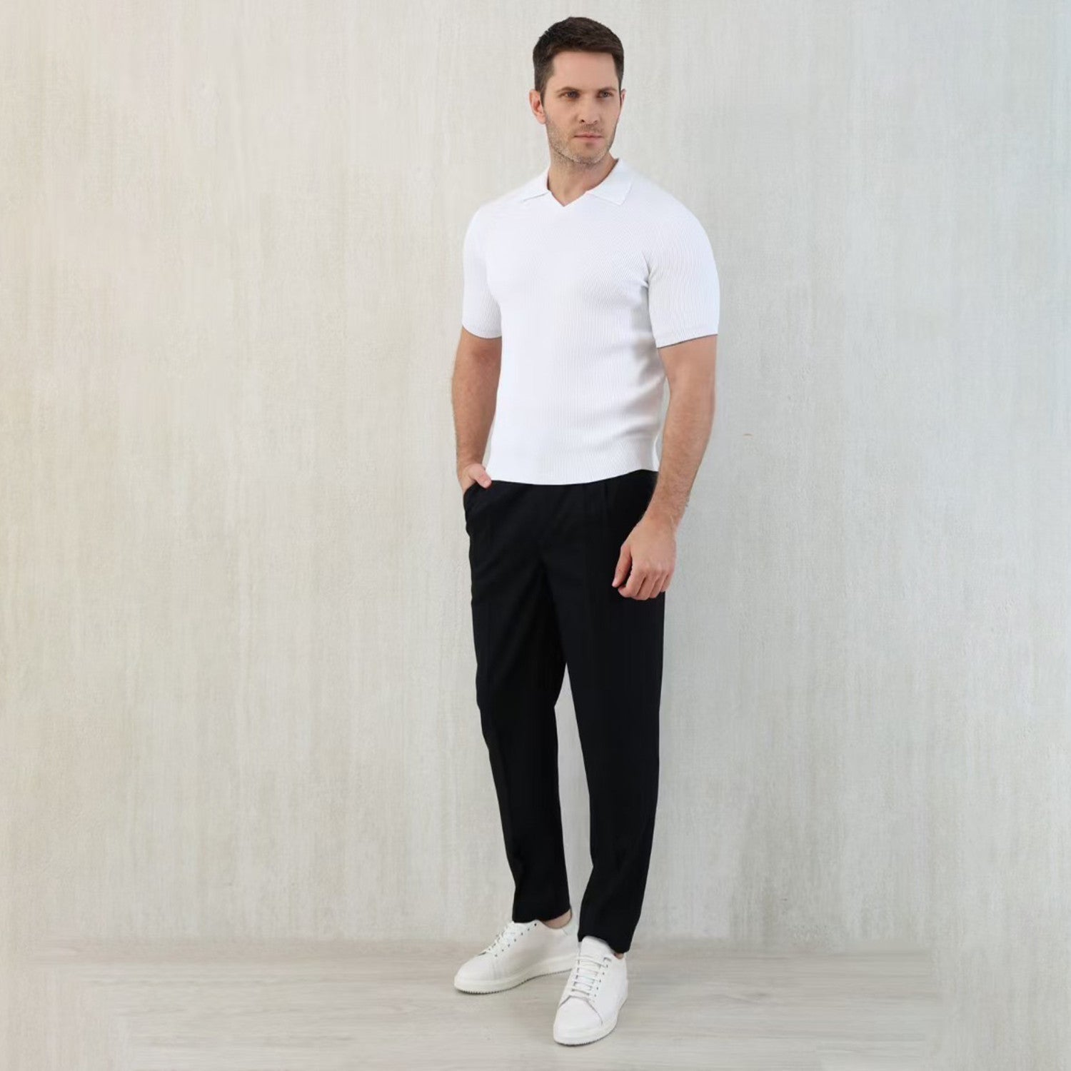 Brunello Cucinelli Men's Spring And Autumn Casual Drawstring Pants Fashion Trousers Loose Straight Comfortable Cotton Thin Trousers Ngvp #1469