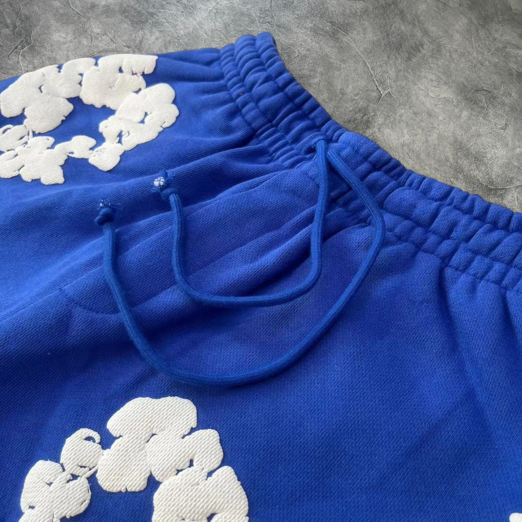 Denim Tears The Cotton Wreath Sweatshorts Blue