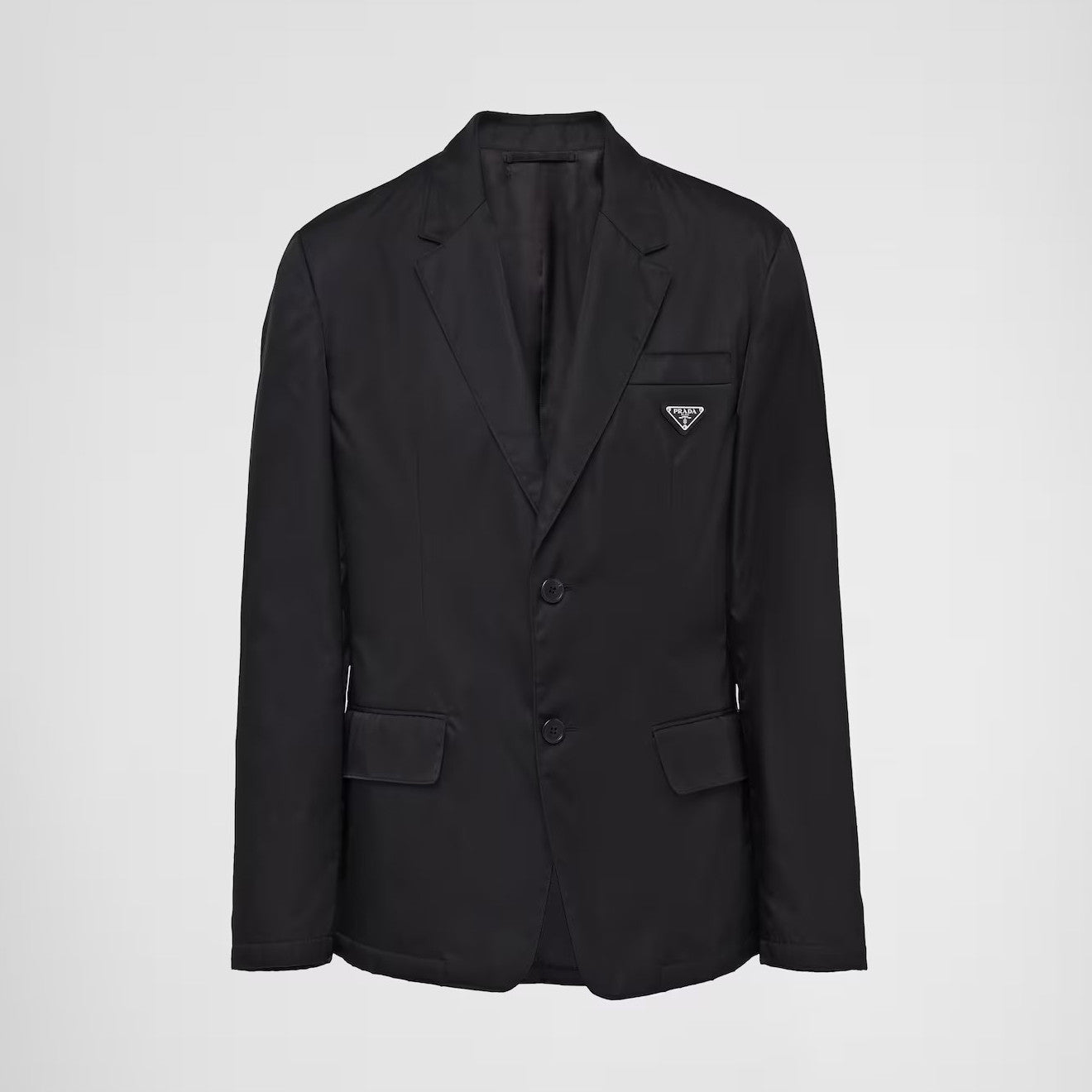 Prada Men's Spring and Autumn Solid Color Re-Nylon Single Breasted Long Sleeve Blazer Jacket #76197