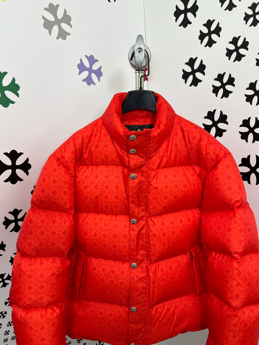Chrome Hearts Red Goose Down Jacket #375548