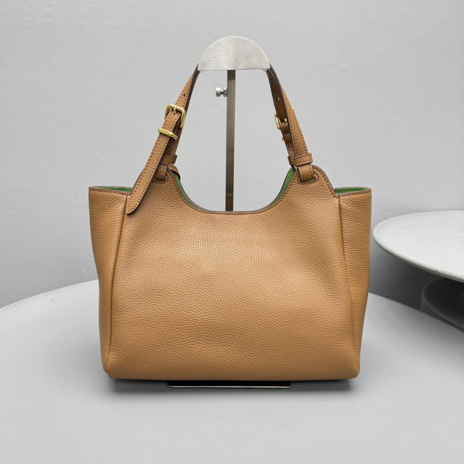 MiuMiu Women's Fashion Classic Solid Color Grain Leather Logo Handbag Shoulder Bag Bags 5BA304_2IFL_F0ZKS #79515
