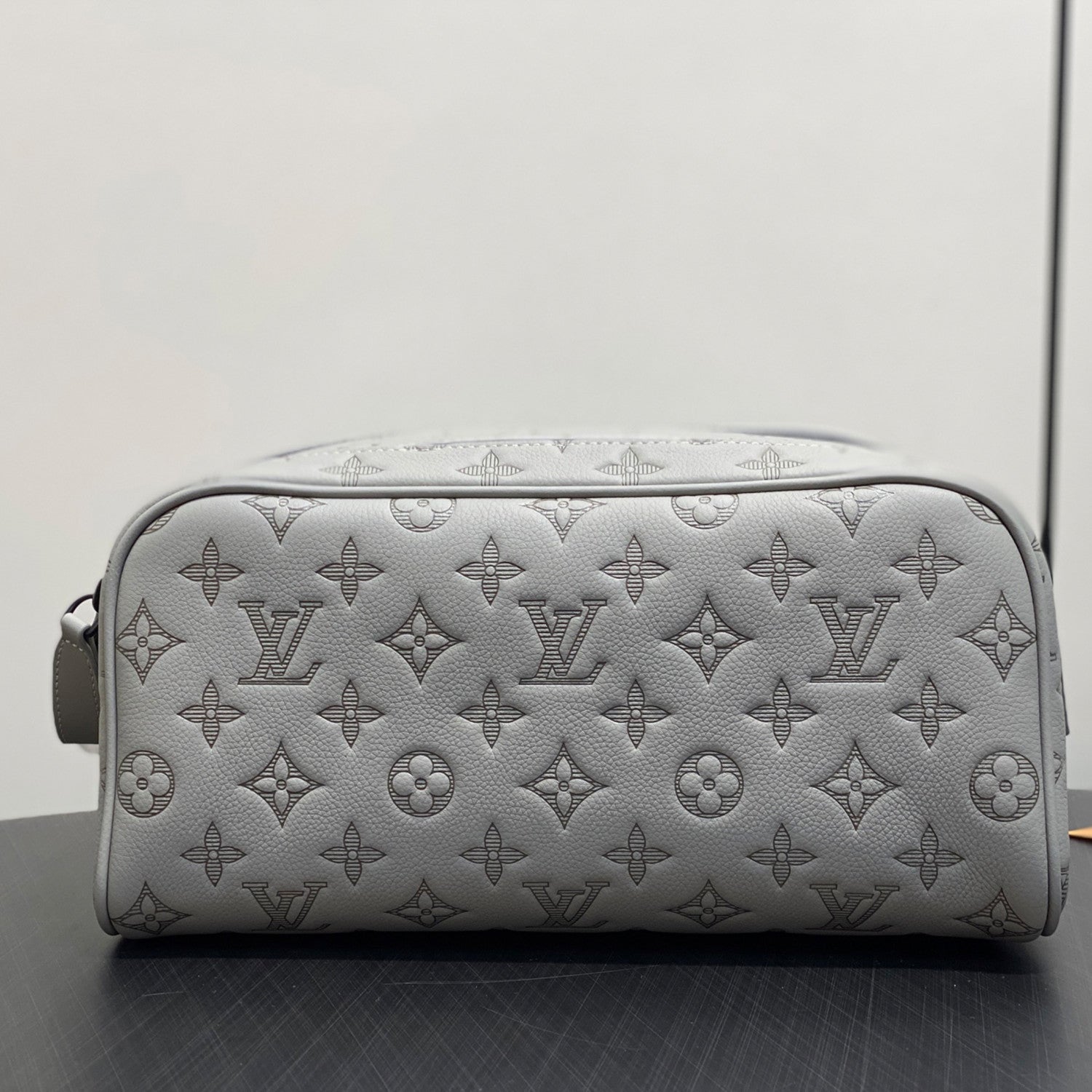 Louis Vuitton DOPP KIT Toiletry Bag Women's  Men's Fashion Trend Handbag Luxury Monogram Shadow Embossed Double Zip Wash Bags M14485 Grey M14885 Light Blue M14843 Dark Blue #81236