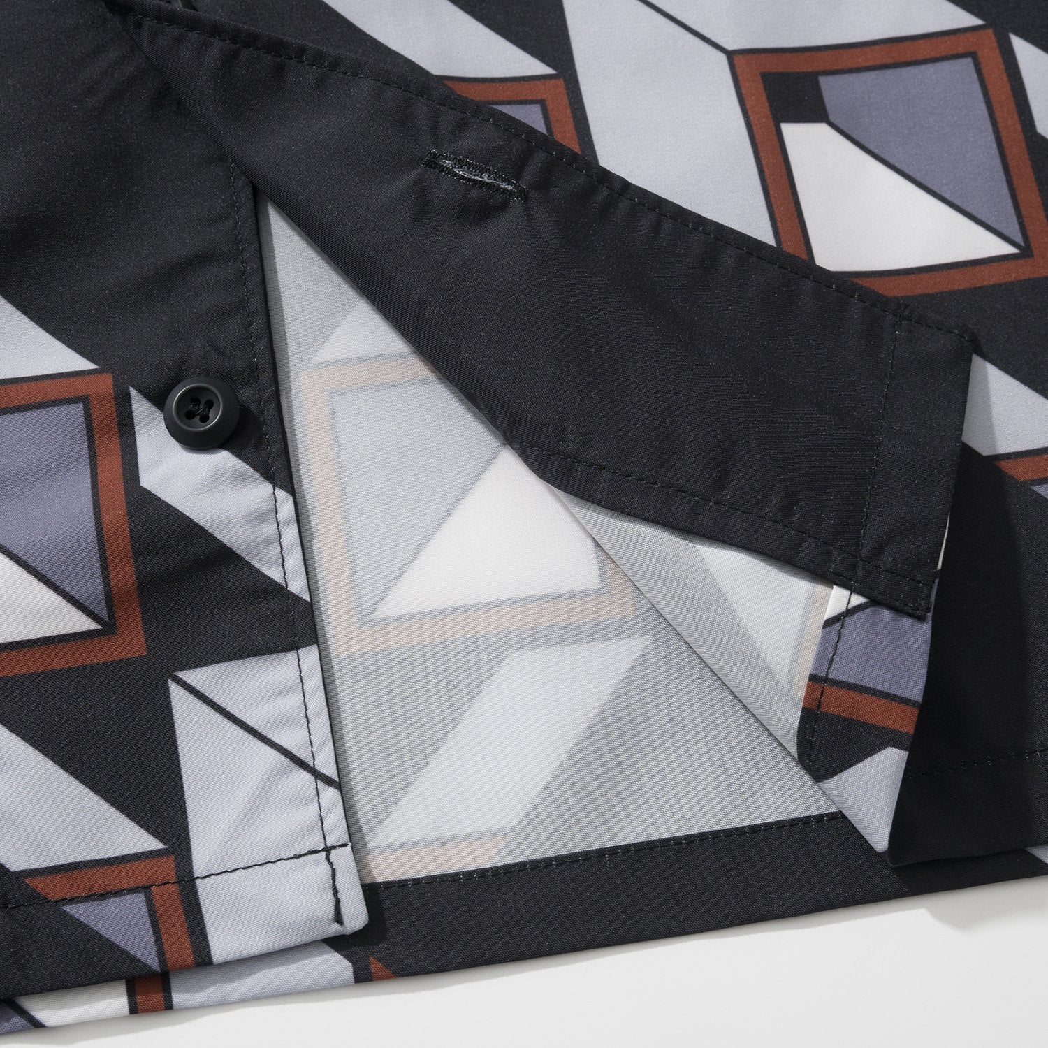 PRADA Black steel Timecapsule Printed Cotton Shirt #377112