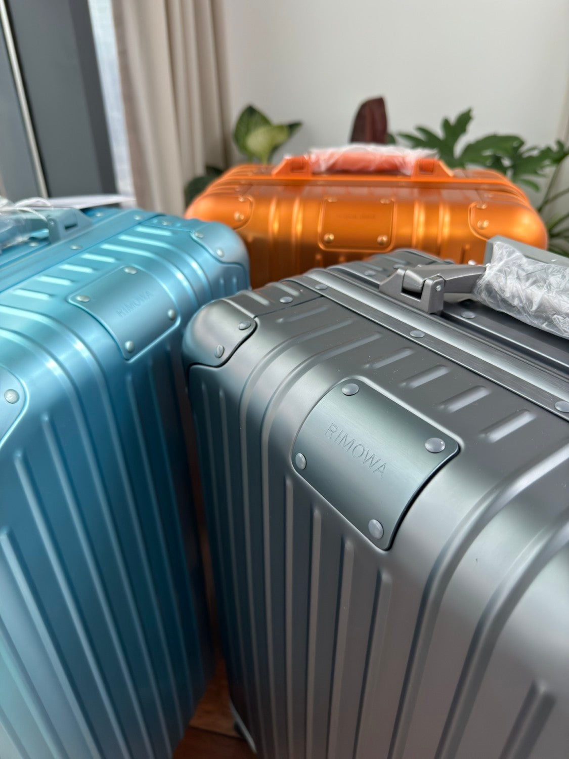 Rimowa Men's Women Solid Color Aluminum Magnesium Alloy Suitcase Suitcase Leisure 21-Inch Business Metal Shipping Trolley Case Box #76217