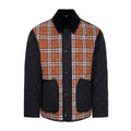 Burberry Men's And Women's Fall And Winter Color Blocking Plaid Print Single Breasted Loose Casual Long Sleeved Jacket #73144