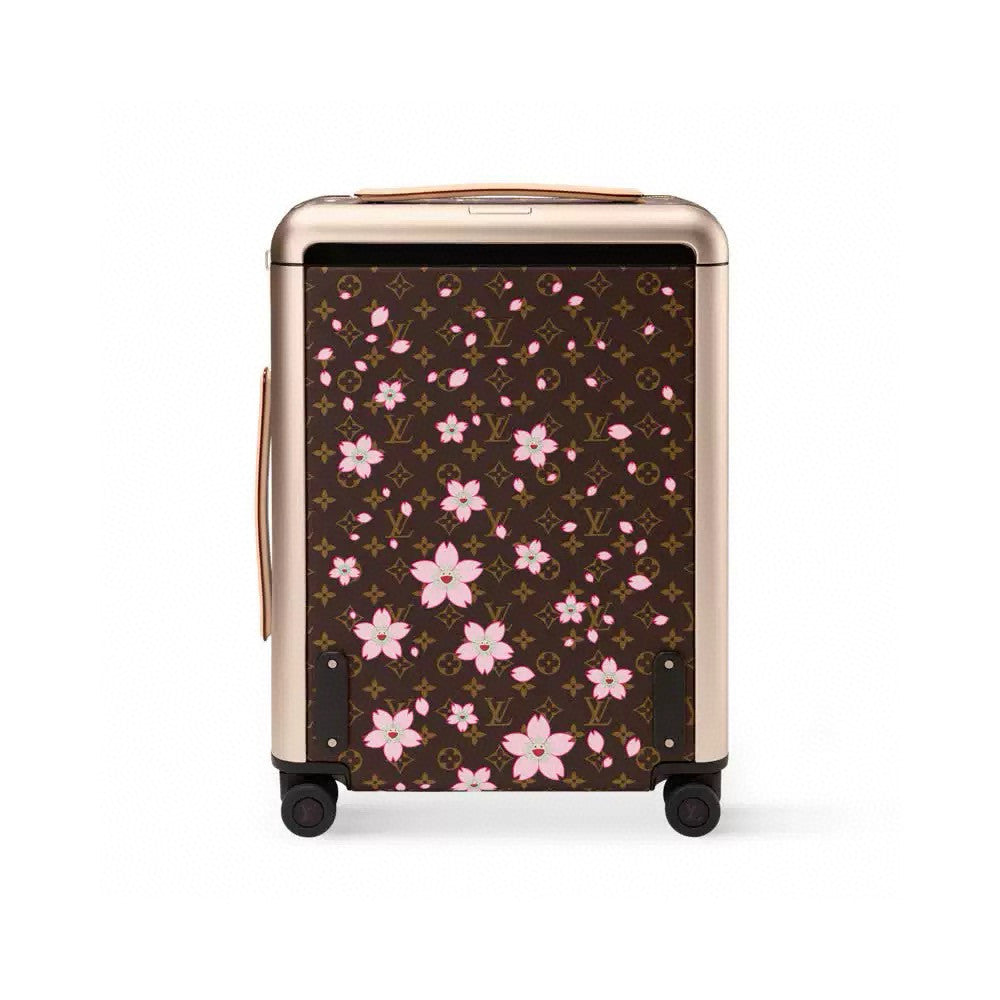 Louis Vuitton x Takashi Murakami Horizon Cherry Blossom Series 20-inch Luggage Coated Canvas Solid Color Travel Box Bag Bags M13788 #81581