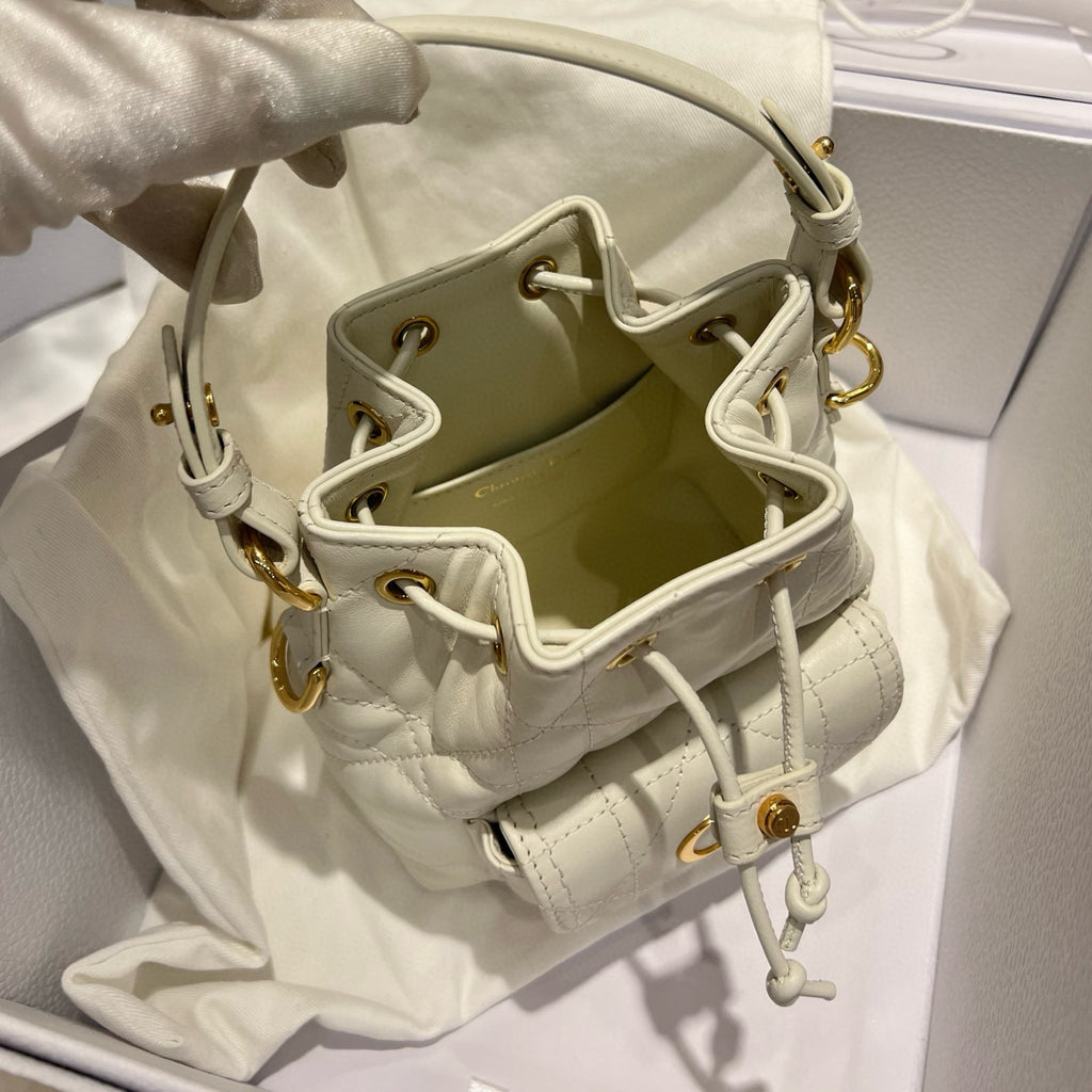 Dior Caro Women's Fashion Classic Solid Color Lambskin Cd Logo Mini Bucket Bag Shoulder Bag Crossbody Bag Bags S5250UNOZ_M030 #78351