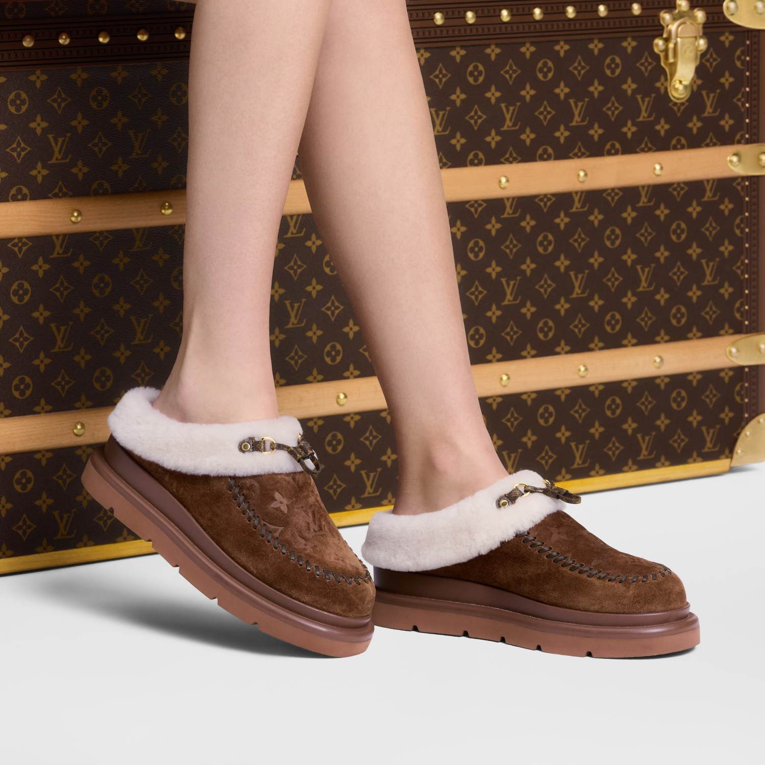 Louis Vuitton Women's SKI Cortina Closed Mule #333452