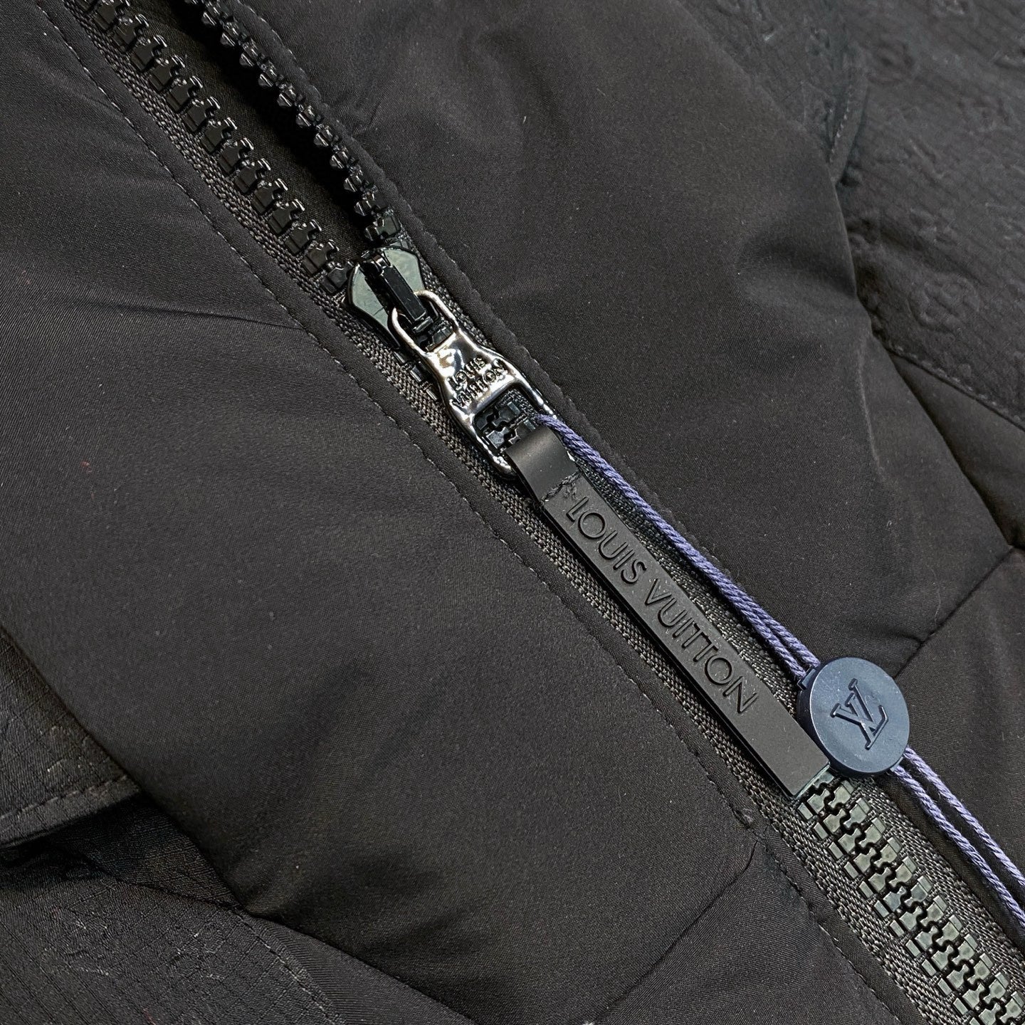 Louis Vuitton Men's Autumn and Winter Solid Color Logo Embossed Hooded Zipper Long Sleeve Warm Puffer Down Jacket #74945