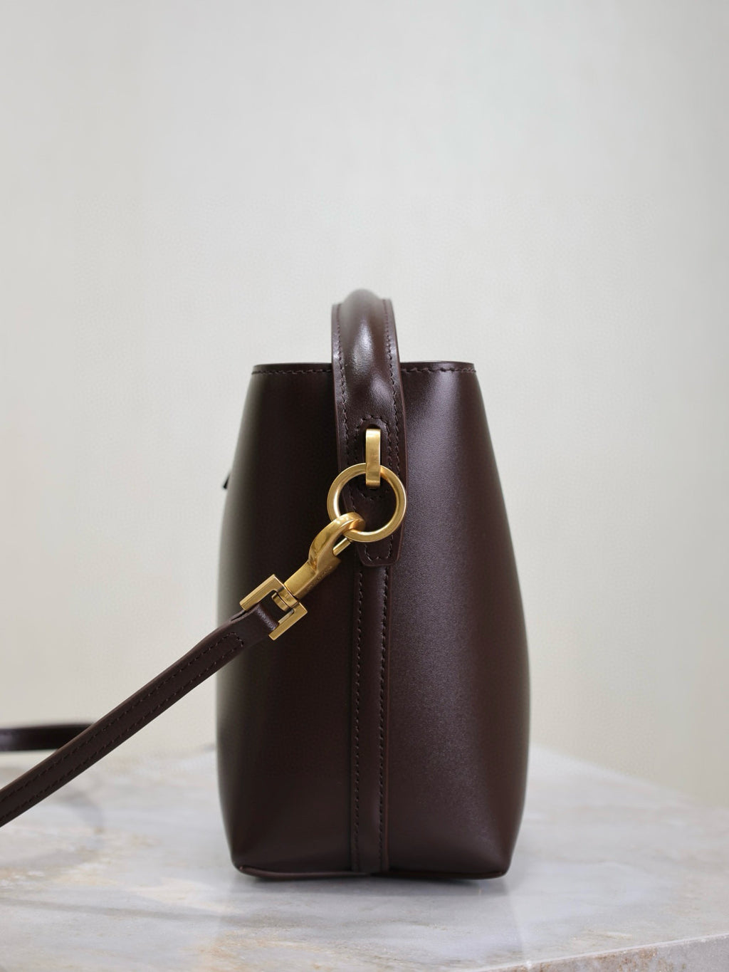 Saint Laurent Women's LE 37 Logo Hook Buckle mini Small Glossy Solid Color Bucket Bag Suede Leather Handbags Casual Bags 7490362R20W9207 #81334