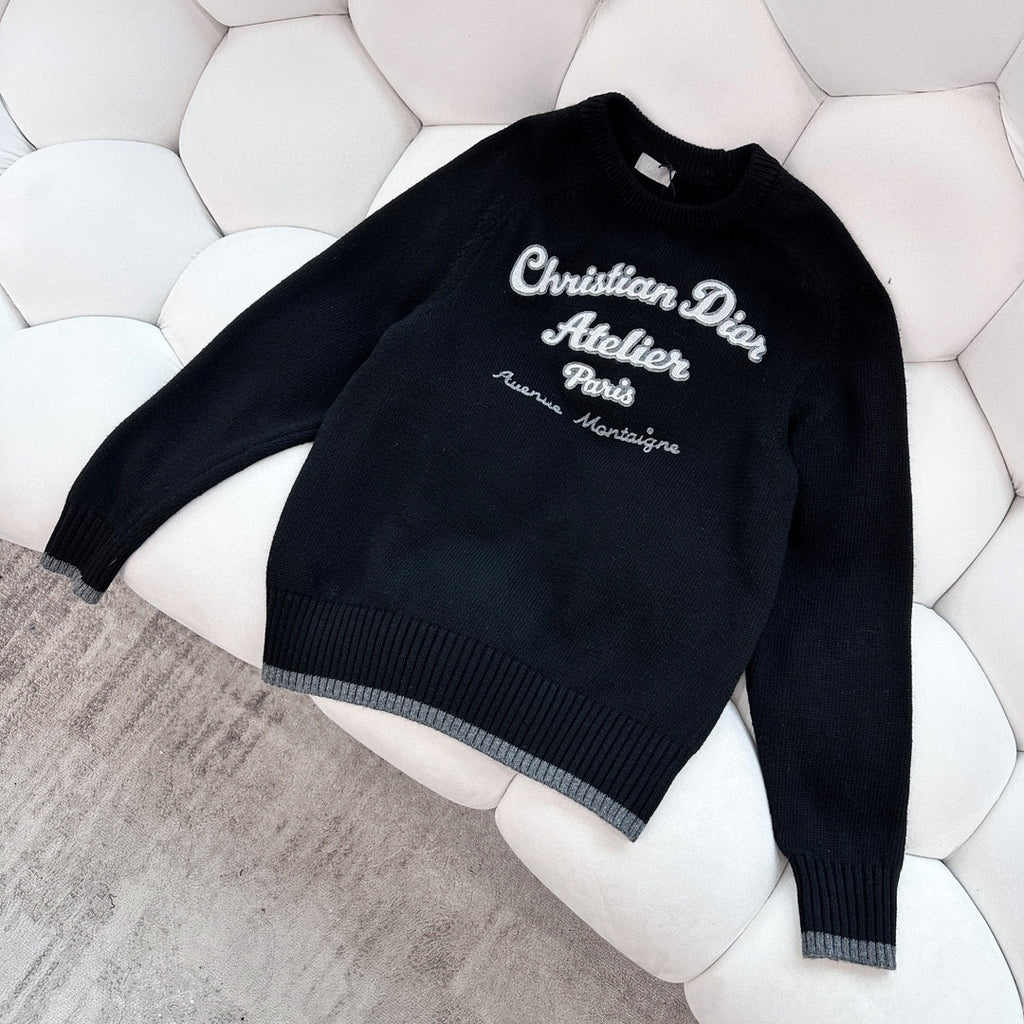 Christian Dior Atelier Sweater Crew Neck Long Sleeve Knitted jumper #96666