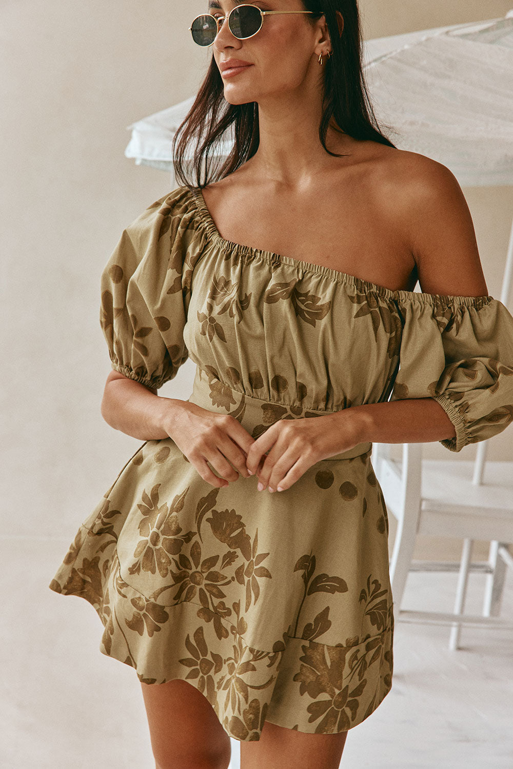 Xana Dress - Ancienne Green
