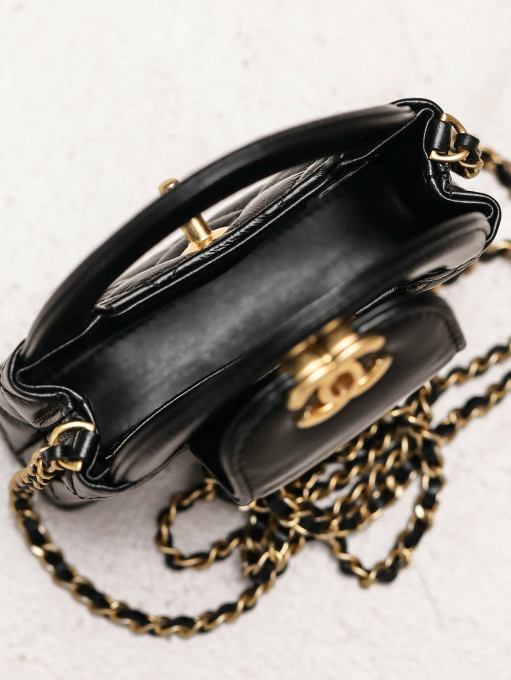 Chanel Women's Fashion Classic Leather Chain Shoulder Strap Handle Gold Label Logo Handbag Crossbody Bag Bags AS4416-B14296-NR651 #78357