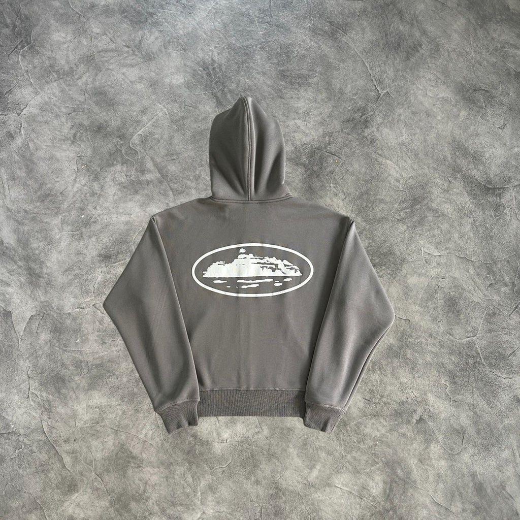 Corteiz Zip-Up Hoodie Grey