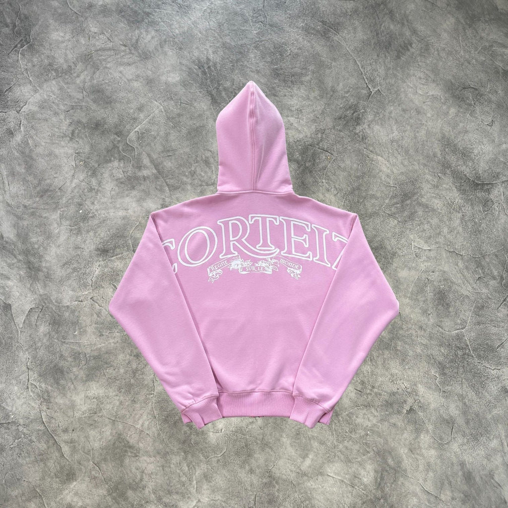 Corteiz Superior Royale Zip-Up Hoodie Pink