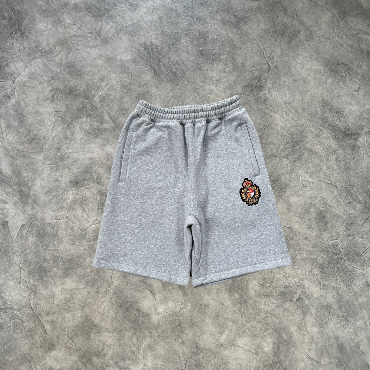 Corteiz Royal Crest Shorts Set Grey