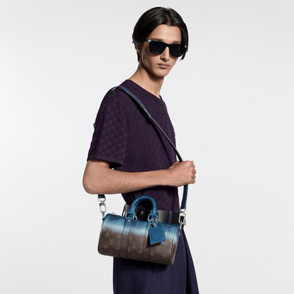 Louis Vuitton Keepall Bandoulière 25 Handbag In Miami Colors Monogram Glow Canvas Men's Crossbody Bag And Clutch Bags M28026 #196938