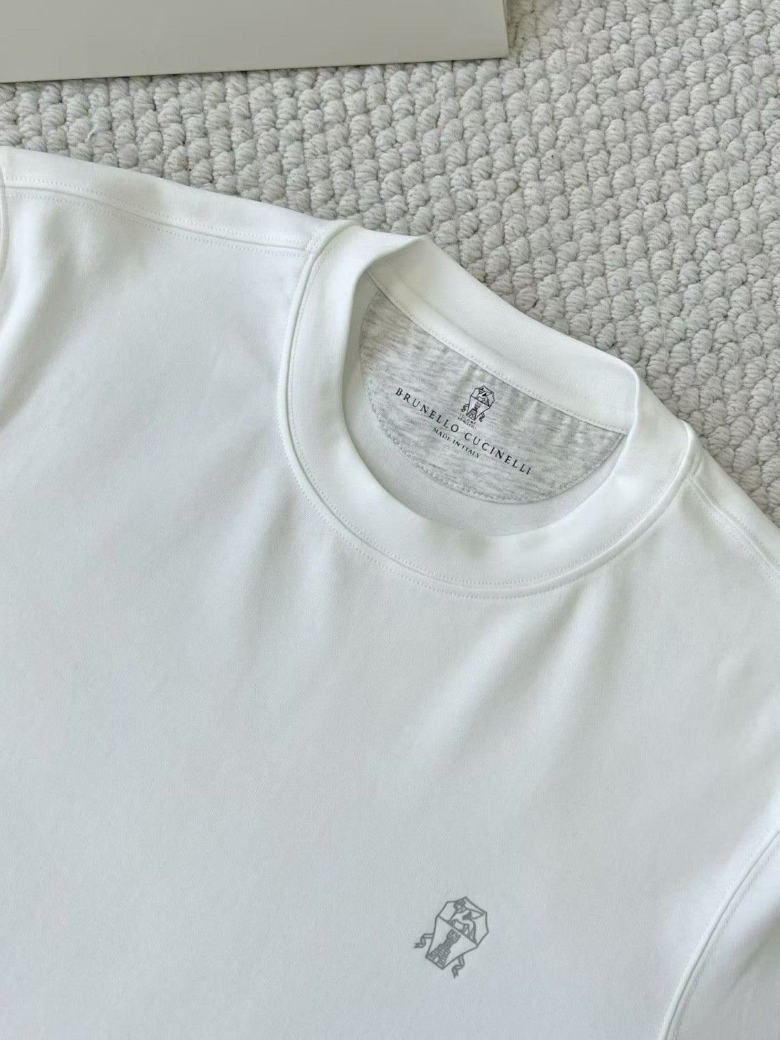 Brunello Cucinelli Cotton Jersey Slim Fit Crew Neck T-shirt With Logo #376925