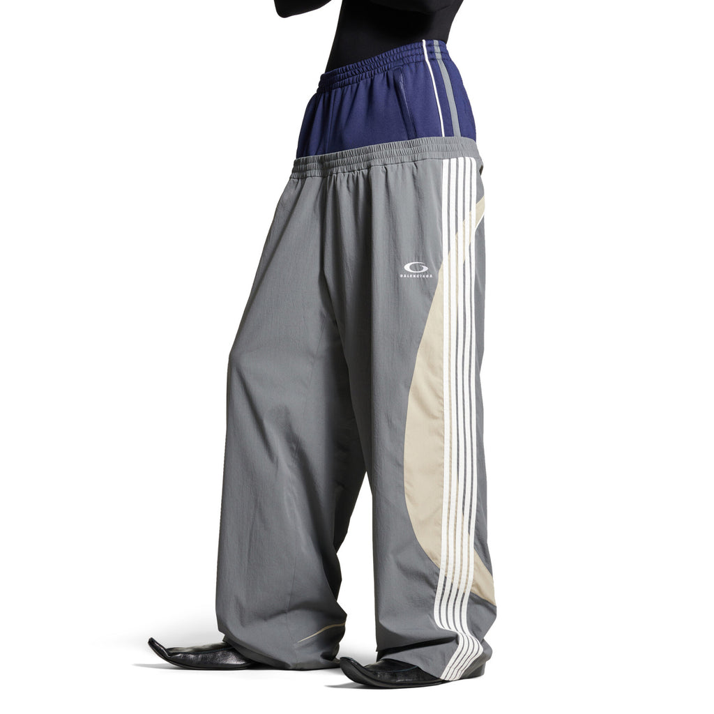 Balenciaga Men's And Women's Fall And Winter Splicing Loose Pockets Tight Waist Knit Loose Fit Sweatpants Pants #73788