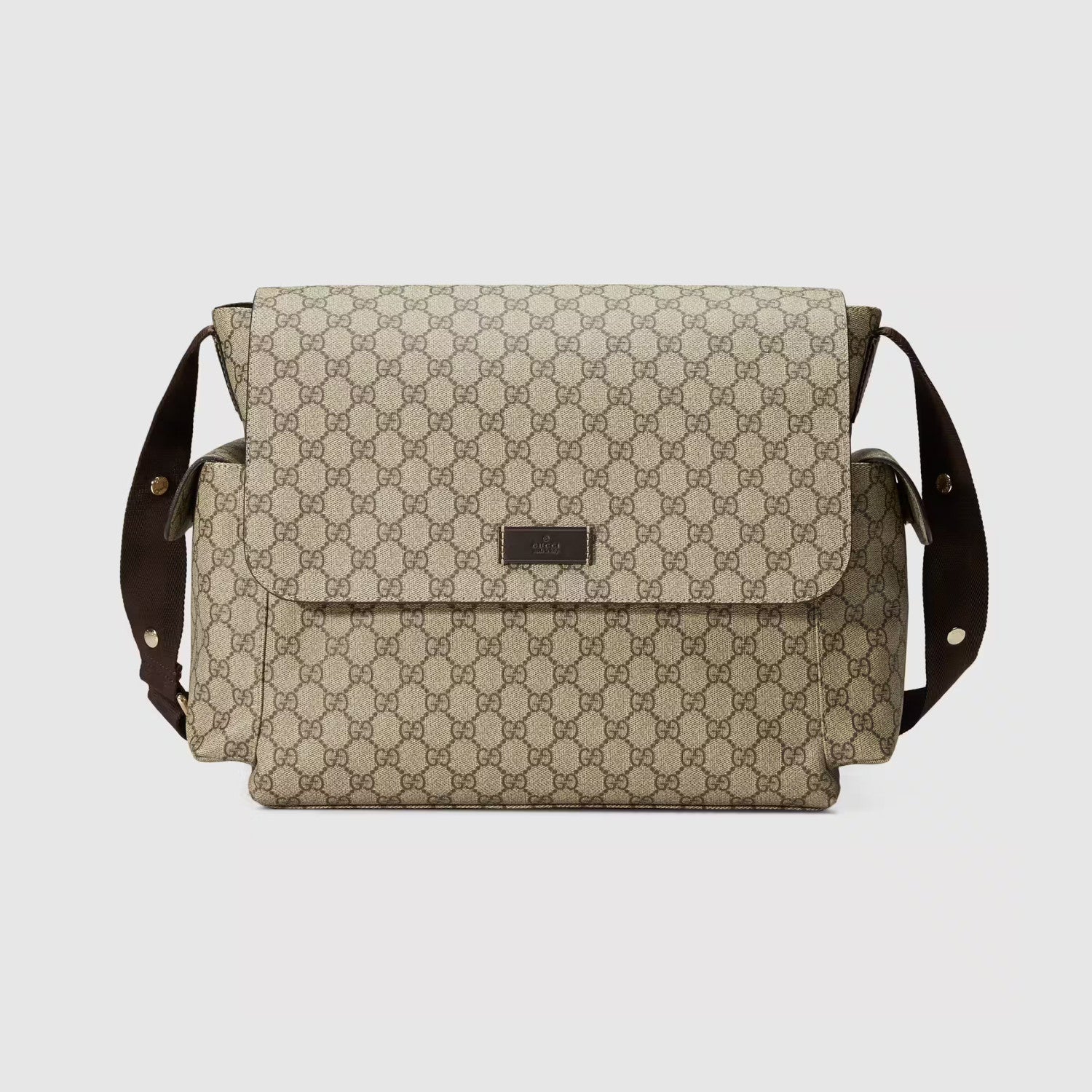 Gucci Kid's Logo Leather Logo Mommy Bag Shoulder Crossbody Bag #37445