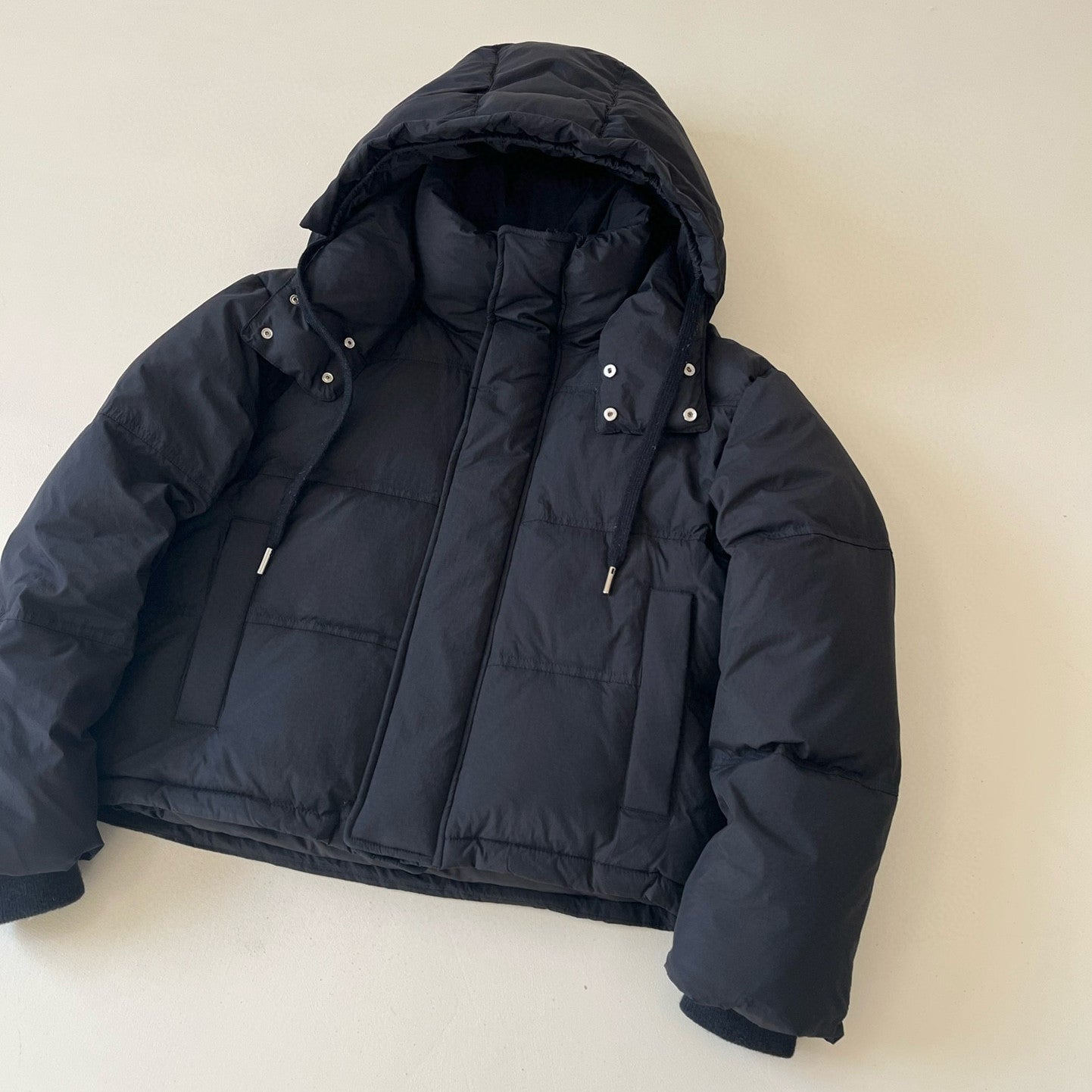 Ami  Men's And Women's Winter Solid Colour Hooded Casual Detachable Hat Puffer Down Jacket #97649